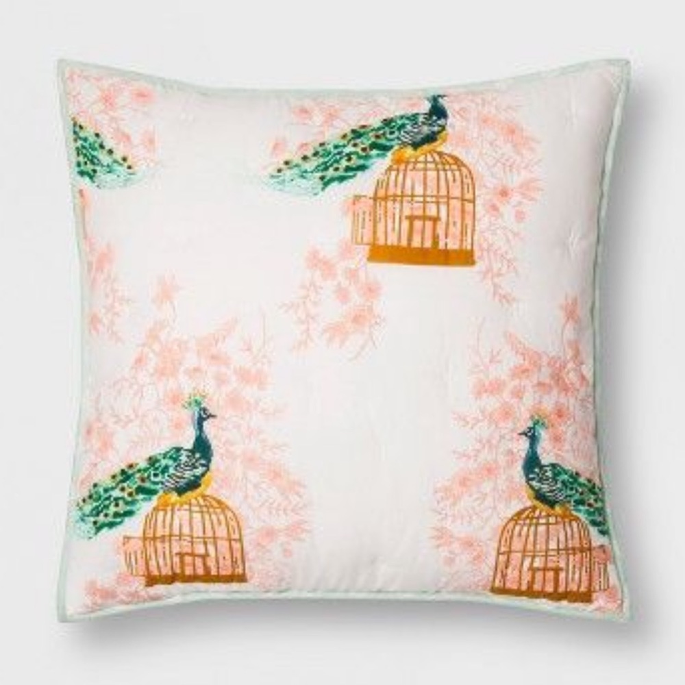 Opalhouse Peacock Euro Pillow Shams Set of 2